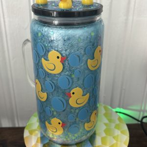 Ducks Glass Handled Snowglobe
