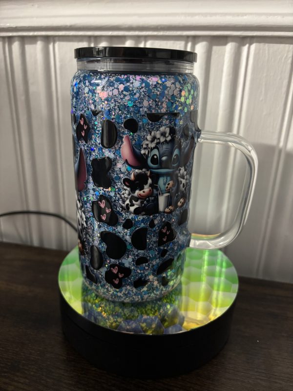 pre made stich glass handeled snowglobe - Image 2